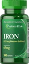Puritans Pride Iron Ferrosulfate 65 Mg Tablets, 100 Count