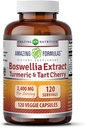 Amazing Formulas Boswellia Extract Gurkemeje og Tart Cherry 2400mg Veggie Kapsler 124; Non-GMO-værdi 124; Gluten Free Medic124; Lavet i USA; Ideel til vegetarer (120)