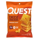 Quest Nutrition Ost Crackers, Cheddar Blast, 10g Protein, 5g Net Carbs, 1g Sugar, Made with Real Cheese, 12 Pakker (1,06 oz poser)