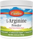 Carlson - L- Arginin Powder, Free- Form Aminosyre, Circulatory Health, 3,53 oz (100 g)
