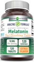 Amazing Formulas Melatonin 10 Mg • 124; hurtig opløsning tabletter Supplement • 124; Citrus Flavor • 124; Non- GMO • 124; Gluten- fri • 124; Lavet i USA (1 pakke • 124; 120 Tæl)