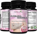 Pueraria Mirifica Kapsler - Natural Bryst Enhancement Pills for Women - Bryst udvidelsen piller - Bryst vækst, vaginal sundhed, menopause Relief, hud og hår sundhed - 90 Vegan Kapsler