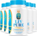 (5 Pack) Liv Pure, Liv Pure Anmeldelser, Liv Pure Pills, Liv Pure Pills Anmeldelser, Liv Pure Kapsler Lever, Liv Pure Kapsler Nu i Kapsler, 300 Kapsler for 150 dage.