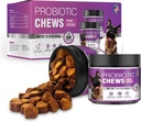 Probiotika til hunde Hunde Probiotiske Chews og fordøjelsesenzymer Prebiotiske Sundhed Gut Itchy Skin Probioticos kløende Diarré Chew Kosttilskud Canine Pet Prebiotika 200 naturlige bløde tyggetabletter