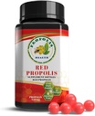 Propolis Health Red Propolis - Bee Red Propolis 90 Kapsler - Alkohol- Gratis Original og koncentreret Pure Propolis - 45-dages tillæg - Brasiliansk Red Propolis - 840mg Red Propolis