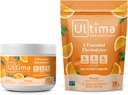 Ultima Replenisher Electrolyte Powder Drink Mix Bundle – Sugar Free – Orange, 30 Serving Canister and 20 Stickpacks – 6 Electrolytes and Minerals – Keto Friendly, Vegan, Non-GMO