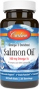 Carlson Salmon Oil, 500mg Omega- 3s, Wild- fanget Norwegian Fish Oil, Sustainable Sourced, 50 Softgels