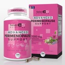 Perimenopause & Menopause Support for Kvinder - Multi-Symptom Relief med Black Cohosh & Red Clover Isoflavoner Dex124; Ashwagandha Adaptogen & Herbal Blend Dex124; Hormone Balance Support 124; 120 Kapsler