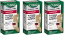Curad Quickstop Flex- Fabric Bandages, Quickstop Blødning Control Technology, Assorterede størrelser, 30 Greve (pakke med 3)