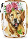 Cute Dog Golden Retriever Pill sag Weekly Medicine Organizer med rejsesæk Seven- Day Pill Box Vitamin tillæg Box Fish Oil Pills Holder