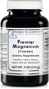 Premier Magnesium, 4oz Powder of Magnesium Lactate Powder, a Highly Absorbable Source of Magnesium