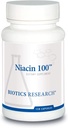 Bioetik Forskning Niacin 100, 100 Milligram Niacin, vitamin B3, Cholesterol, HDL, LDL, triglycerid, LP, Kardiovaskulær Sundhed, 150 Kapsler