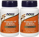 Now Foods Probiotic-10 25 Billion 50Vcaps (2 Bottles)