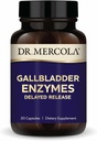 Dr. Mercola Gallblære Enzymes - Gallblære og fordøjelsessygdomme Support - Inkluderer Pancreatic Protease, Amylase & Lipase - Non- GMO, Gluten- Free & Soy- Free - 30 Forsinkede Release Kapsler (30 Servere)