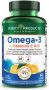 Renhed Produkter - Omega-3 Plus C & D-vitamin, 60 softgel