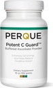PERQUE Buffered C-vitamin Ascorbat Powder - pH Balanceret, Vegetarisk, Allergen- Free C-vitamin Supplement - Fastvirkende antioxidant Support -Effervescent Powder med Magnesium, kalium & zink - 16 oz