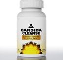 Candida Cleanse- Gut & Colon Support, Advanced Probiotic & Herbal Formel, Natural Herbal Formel, Oregano Leaf, Ormwood, Black Walnut, Captures Acid-1 for mænd og kvinder, 60 kapsler