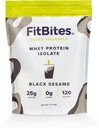 Boba Whey Protein Isolate (Black Sesame), 5,9g BCAAs, Gluten Free, Zero, Sugar, Bubble Tea Protein Powder