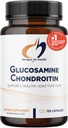 Design for sundhed Glucosamin Chondroitin - Glucosamin Sulfate + Chondroitin Sulfate Supplement - Understøtter sund fælles funktion (120 kapsler)
