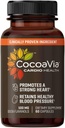 CocoaVia Cardio Health Supplement, 30 Dag, 500mg Cocoa Flavanols, Support Heart Health, Boost Nitroxid, Blood Circulation, Energy, Vegan, Dark Chocolate, 60 Kapsler