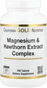 California Gold Nutrition Magnesium & Hawthorn Extract Complex med Taurine, Coleus forskohlii Extract, og Humle, 180 tabletter