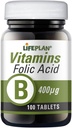 Lifeplan Folic Acid 400Mcg 100 Tablets