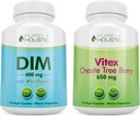 Rent holistisk Dim 400mg & Bioperine + Vitex Chaste Berry 650mg Bundle - 270 Veganske kapsler - Made in The USA