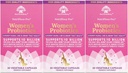 Nutricelebrity Probiotics for Women 10 Billion CFU 6 Strains, Organic Prebiotics for Digestive,Vaginal&Immune Health,PH Balance & Feminine Health,Period Pain, BV Relief, Cranberry Extract+ 3 Pack