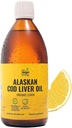 På Target Living Alaska Cod Lever Oil Flydende 124; Organic Lemon Flavor 16,67 oz