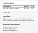 Kalium Iodide 150 mcg per kapsel - 90 Veganske kapsler - 3 Måneders Tilgang - for Optimal Gland Funktion og energi Metabolisme - Kost Supplement fra Apollos Hegemony
