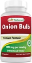 Bedste Naturals Onion Tørret Bulb 1300mg per servering - 60 kapsler - Også kaldet (Allium Cepa)