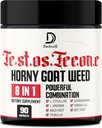 90 Kapsler - 8in1 Horny Goat Weed for Mænd, Tribulus Terrestris, L- Arginin, Maca Root, Tongkat Ali, Beet Root - Energy Workout Muscle Strength Support