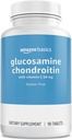 Grundlæggende - Glucosamin Chondroitin, 1500 mg, med vitamin C 60 mg, 90 tabletter (2 per portion), Gluten Free