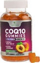 CoQ10 Gummies 100mg - 3X Styrke, Høj Absorption, Antioxidant Supplement for Heart Health Support & Energy Production, Ultra Coenzym Q10 Vitaminer, Coq 10 Kosttilskud, Non- GMO - 120 CoQ10 Gummies