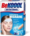 Be Kool Cooling Relief for Migræne, Soft Gel Sheets, 4 Sheets (pakke med 4)