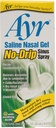 Ayr Saline Nasal Gel No- drip Sinus Spray with Soothing Aloe Vera, 0,75 Fl Oz Spray Flaske, (pakning med 1)