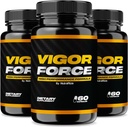 (3 Pack) Vigor Force for Men, Vigor Force High Performance Formula, Official Vigor Force Male Pills 8.50, Premium Ingredients For Maximum Effectiveness, Vigor Force Reviews VigorForced (180 Capsules)