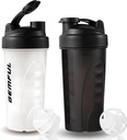 GEMPUL Shaker Flaske til Protein Mixes 28 oz BPA- Free Leak Proof Shaker Smothies Cups med Sport Gym Mixer 2 Pack