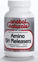 Anabol Naturals Amino GHReleasers Pre- Workout Aminosyre Supplement - MetaboEnhancer med L- Glutamin og L- Arginin for Lean Muscle, 500 Kapsler