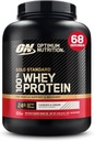 Optimum Nutrition Gold Standard 100% Whey Protein Powder, Cookies & Cream, 5 Pund (Packaging May Vary)