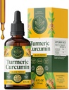 HERBAMAMA Turmeric Liquid Drops - Vegan Immune, Digestive & Mobility Support with Turmeric Curcumin with Black Peppe Extract - Non-GMO, Alcohol & Sugar-Free Antioxidant Supplement - 56-Day Supply