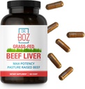 Dr. Boz - Oksekød leverkapsler, 30 Servering - 4500mg Cow Lever - Energi, Immunitet, & Sundhed - Vitamin A, B12, Zink, og jern supplement - Græs Fed & Pasture Raised Cows - Made in the USA - Self Care