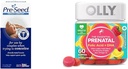 Pre- Seed Fertilitet Smøremiddel og Olly Prenatal Gummy Multivitamin med Omega 3 DHA, 60 Greve