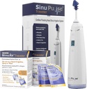 SinuPulse Traveler with 90 Sinuair Packets - Cordless Pulsating Nasal Irrigation Sinus Rinse System, Space Saving Cleaner & Relief Machine for Travel, More Effective than Neti Pot or Nose Spray Bottle
