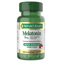 Nature 's Bounty Melatonin 3 mg Quick Dissoltion, Sleep Aid Supplement, Sleep Aids for adult, Cherry Flavor, 240 Greve (pakke med 1)