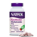 Natrol Fast Opløs Melatonin 1 mg, Søvnstøtte til voksne