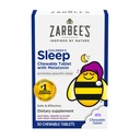 Zarbee 's Kids Melatonin tyggetabletter, 1 mg melatonin, Drug- Free & Effective Sleep Supplement, Natural Grape Flavor, Ingen kunstige sødestoffer eller Farver, Gluten Free, Age 3 +, 50 ct