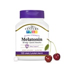 21. århundrede, Melatonin Quick Opløs Tablets 10 mg, White, Cherry, 120 Greve
