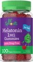 Carlyle Kids Melatonin Gummies ttesmå 124; 1 mg 100 Greve • 124; Fruit Flavor Gummy • 124; Vegan, Non- GMO, Gluten Free • 124; af Lil Spruds