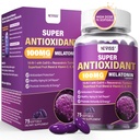 Melatonin 100 mg for antioxidant & kognitiv sundhed, Ultra High Dosis Melatonin med CoQ10, Gurkemeje, Trans- Resveratrol, Vitamin B12 C E for Brain Anti- Aging, Cellular Repair and Energy, 75 Softgel